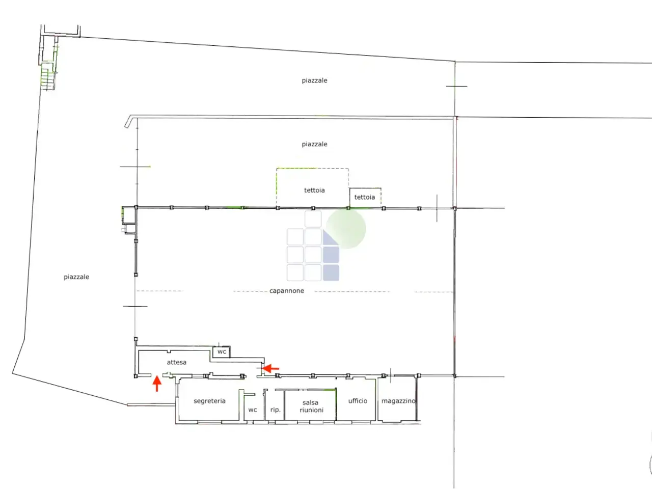 Capannone in Via di Poggio Gagliardo 11, Montescudaio, {3} - Planimetria 1
