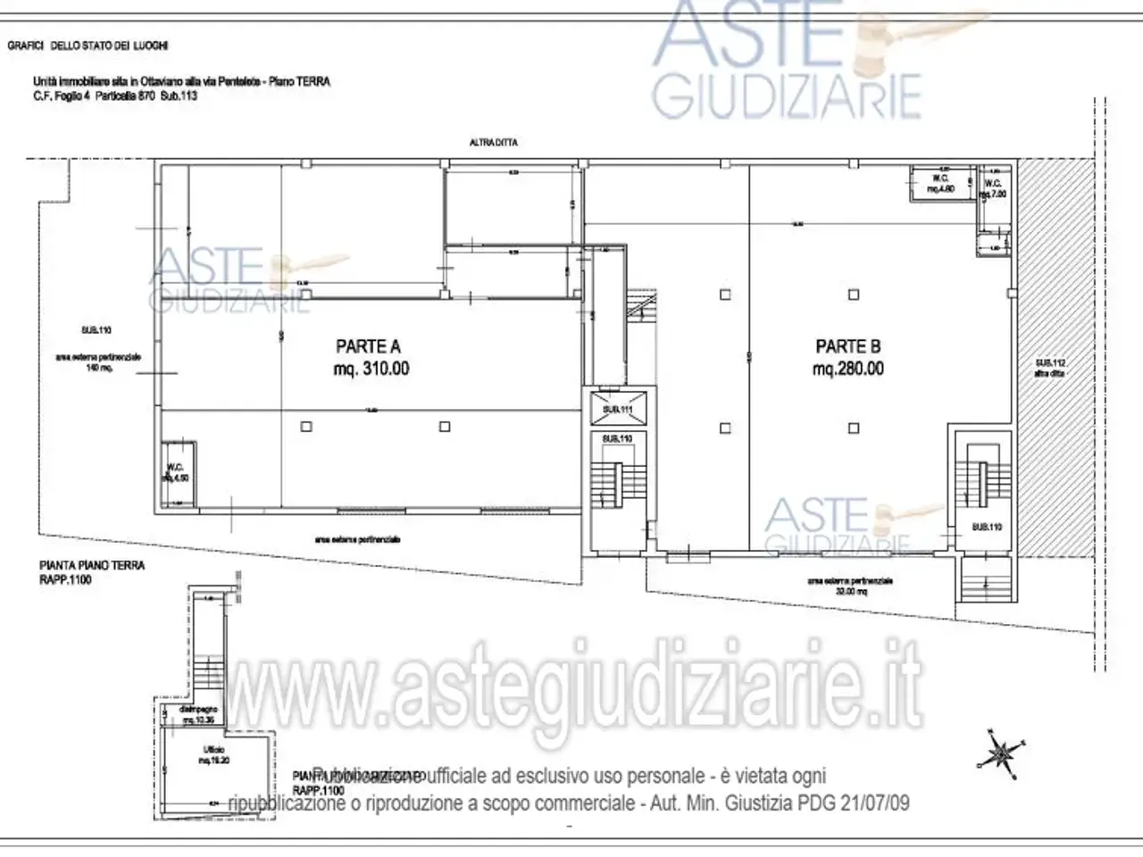 Deposito in Via Pentelete, Ottaviano Na, Italia, Ottaviano, {3} - Planimetria 1