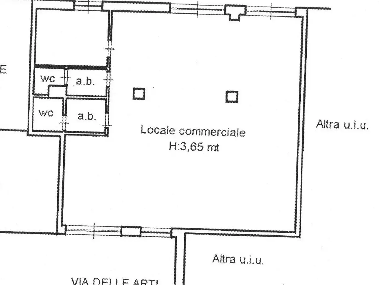 Negozio in I Parallela Via delle Arti 27, Martina Franca, {3} - Planimetria 1