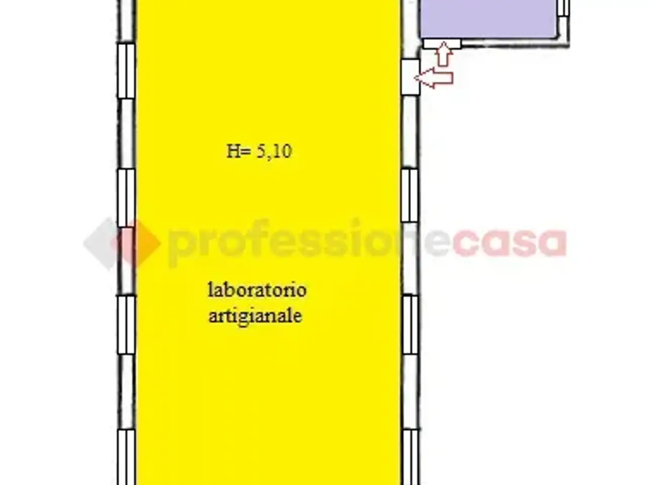 Laboratorio in Via Supersano, Nociglia, {3} - Planimetria 1