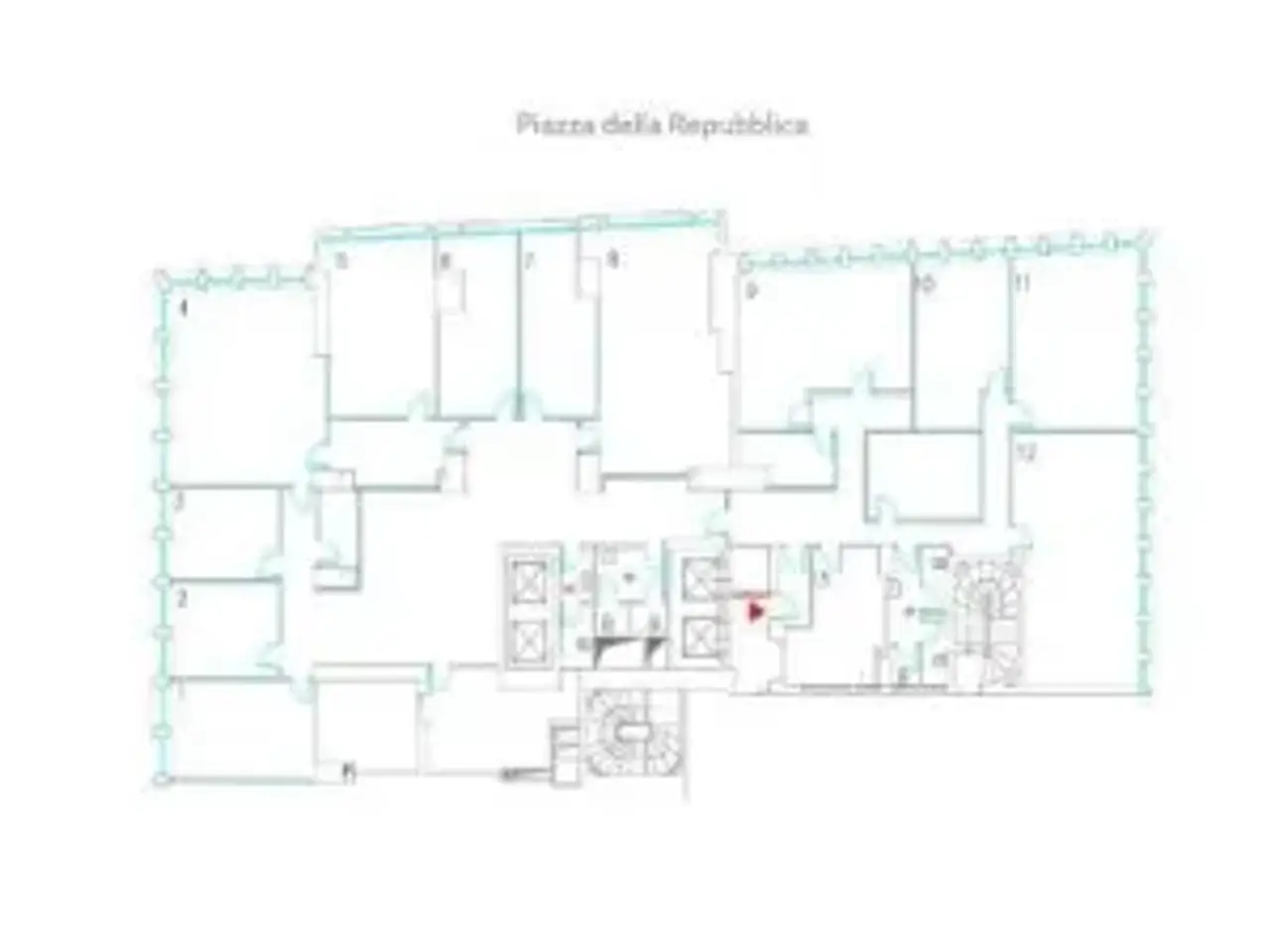Ufficio in Piazza della Repubblica 32, Milano, {3} - Planimetria 1