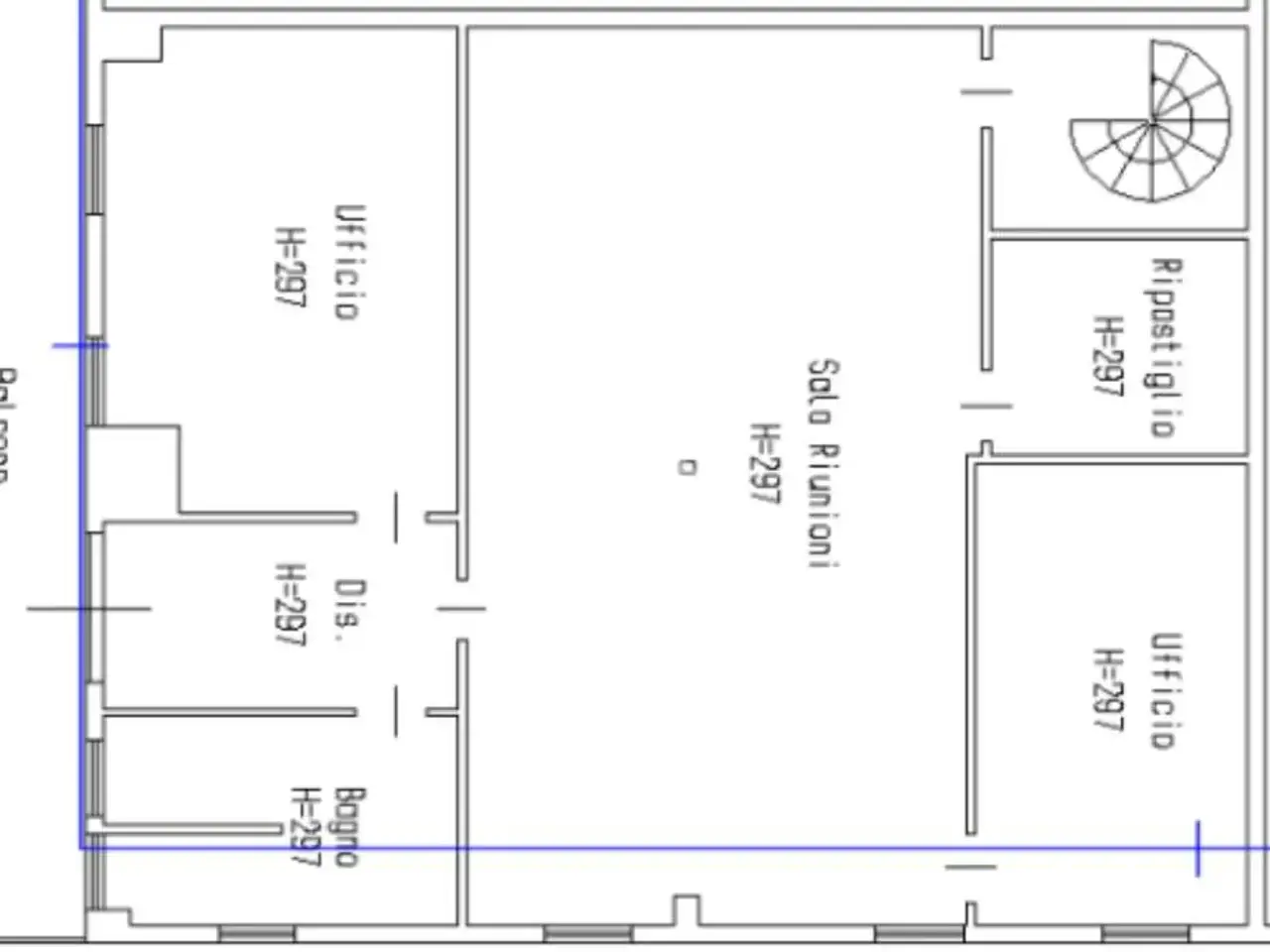 Ufficio in Via Giuseppe Meazza 52, Parma, {3} - Planimetria 1
