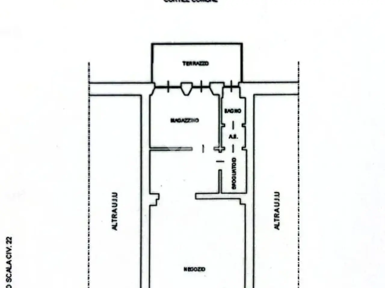 Negozio in Via Po 22, Torino, {3} - Planimetria 1