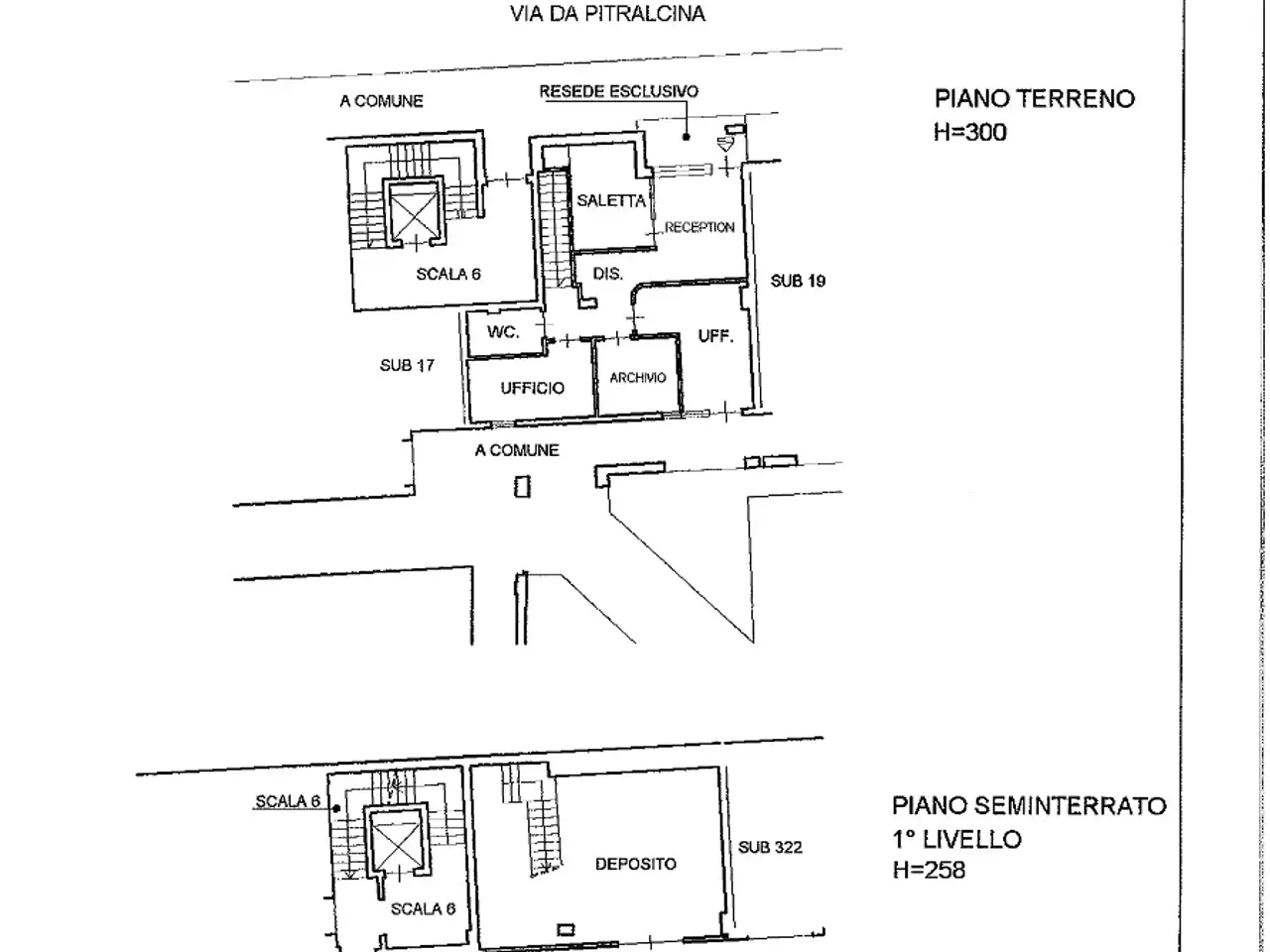 Ufficio in Via Padre Pio da Pietrelcina 22, Prato, {3} - Planimetria 1