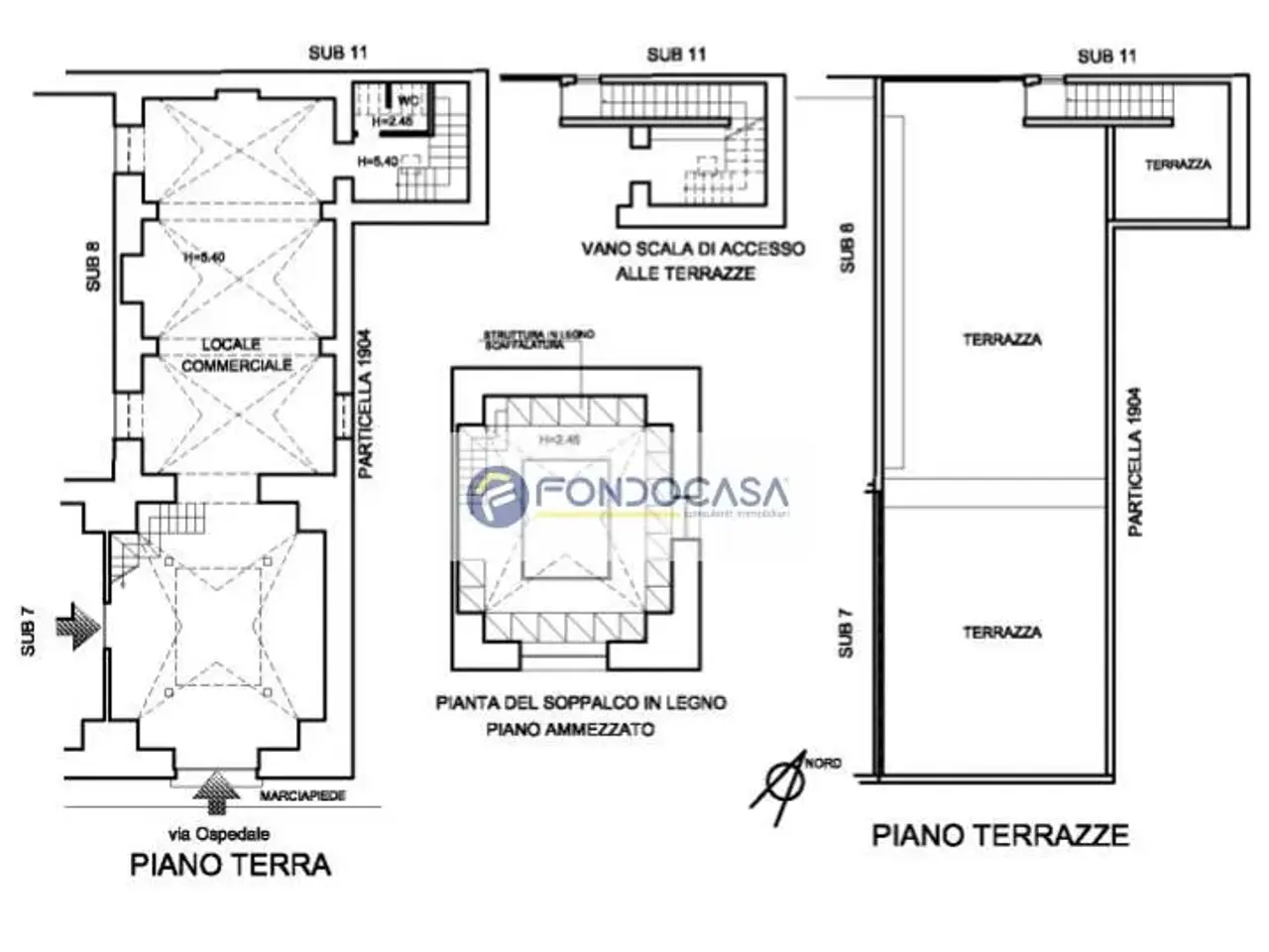 Negozio in Via Ospedale 20, Maglie, {3} - Planimetria 1
