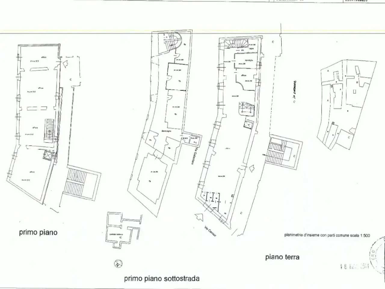 Ufficio in Via Cavour 26, Fano, {3} - Planimetria 1