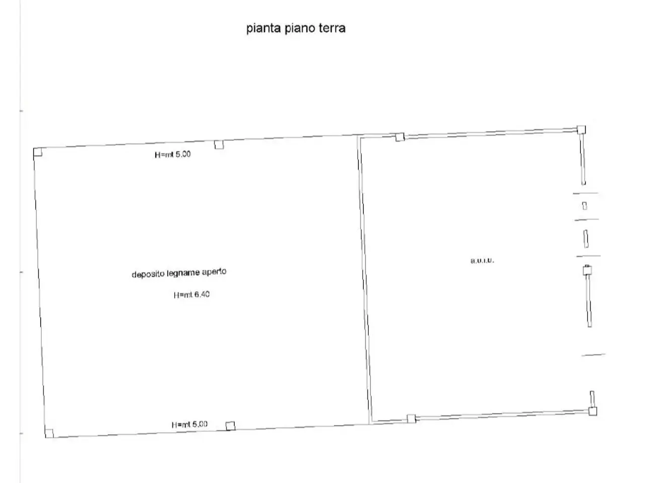 Capannone in Via Valeriana, Caiolo, {3} - Planimetria 1