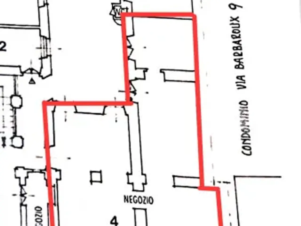 Negozio in Via Giuseppe Barbaroux 7, Torino, {3} - Planimetria 1