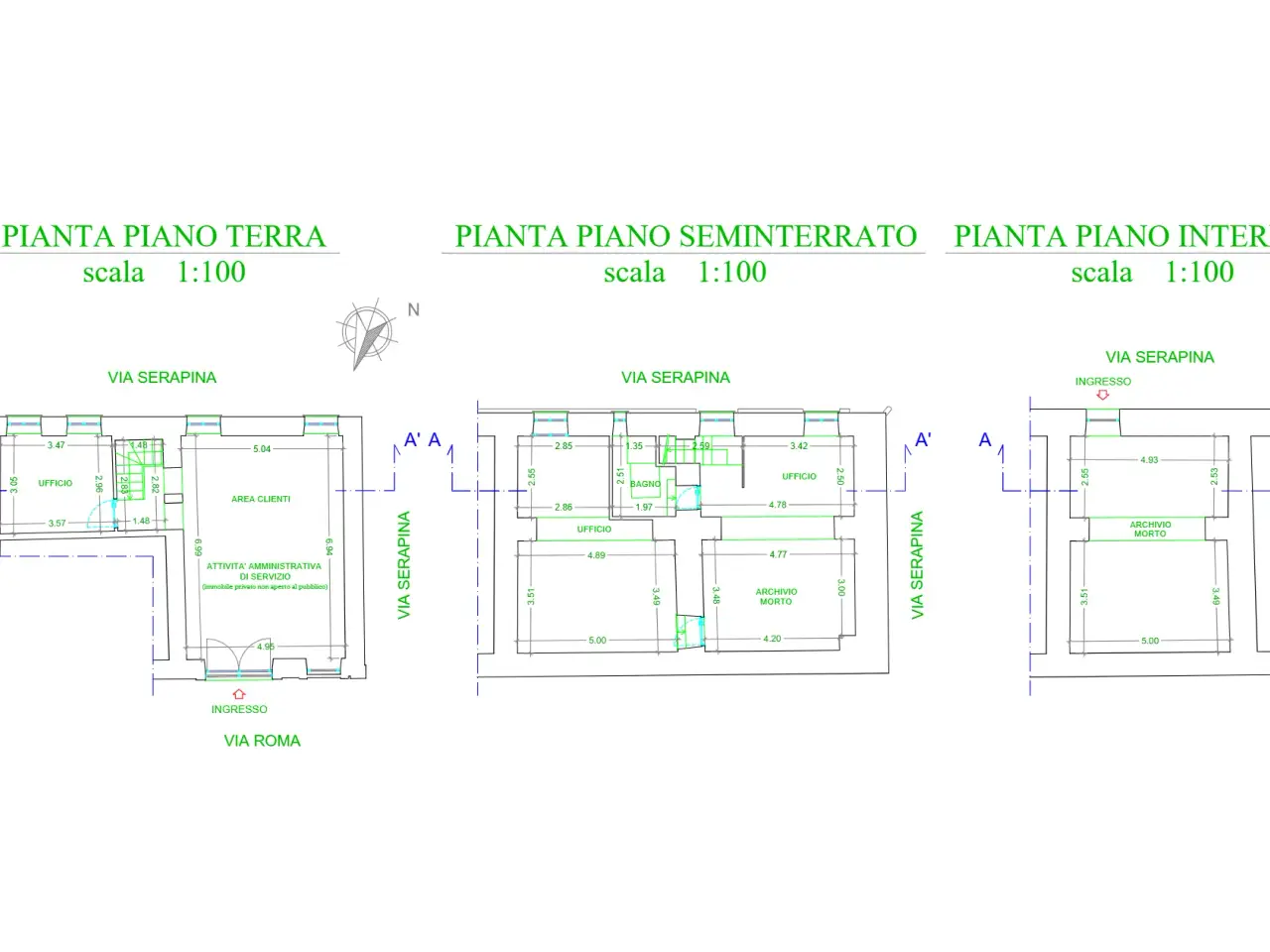Negozio in Via Roma, Bassano Romano, {3} - Planimetria 1