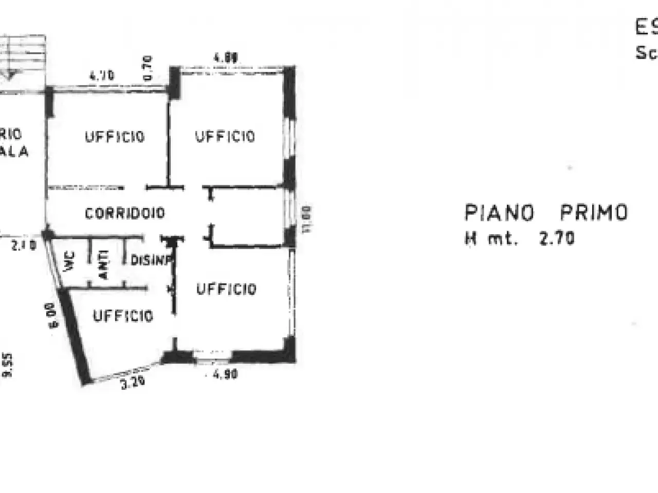 Ufficio in Corso Antonio Rosmini 70, Rovereto, {3} - Planimetria 1