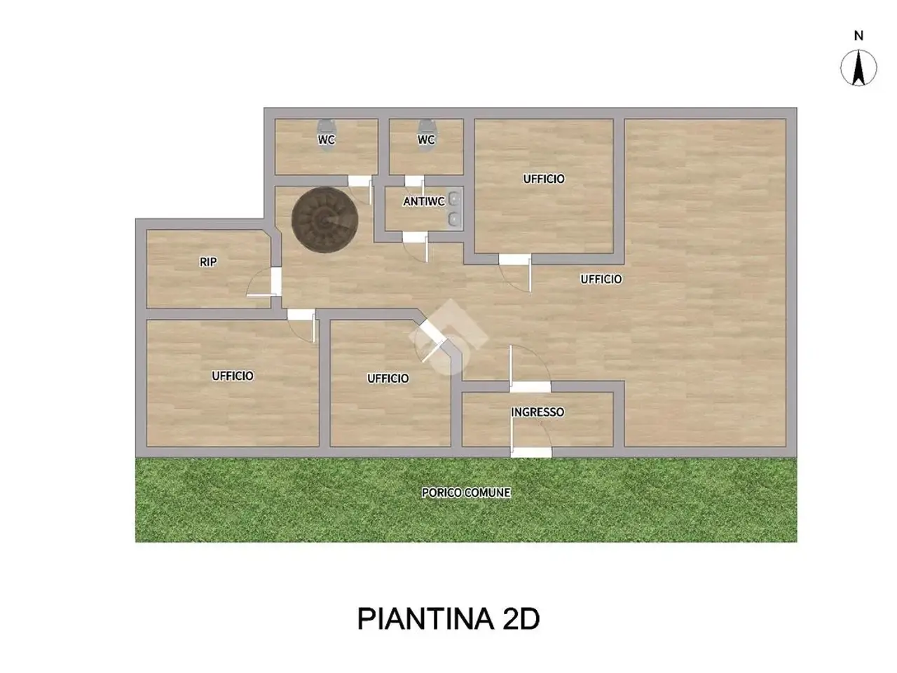 Ufficio in Via San Martino 24, Leno, {3} - Planimetria 1