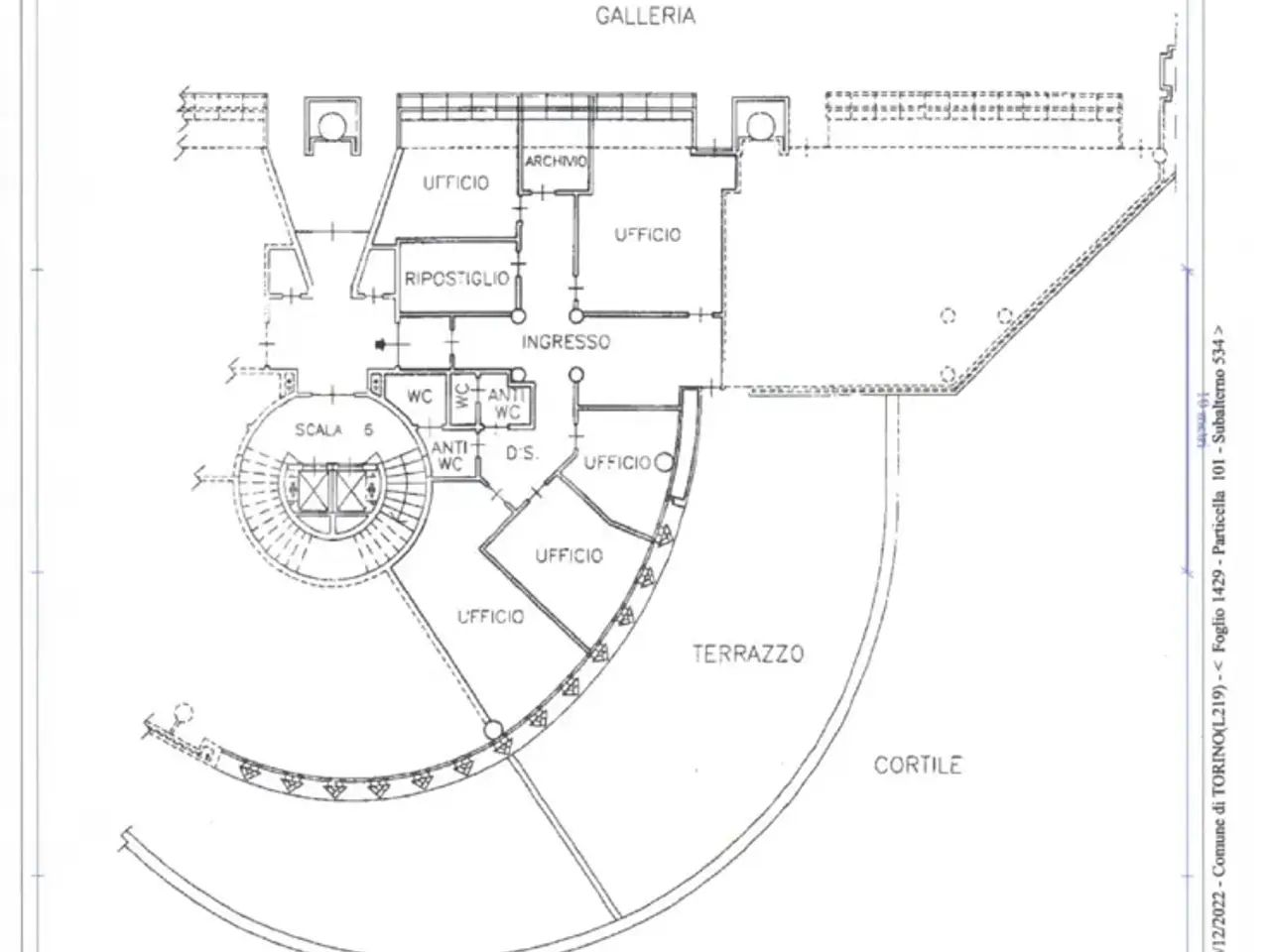 Ufficio in Corso Orbassano 336, Torino, {3} - Planimetria 1