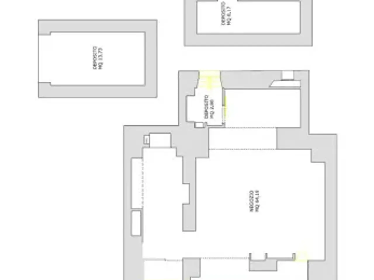 Negozio in Via Giuseppe Garibaldi 28, Torino, {3} - Planimetria 1