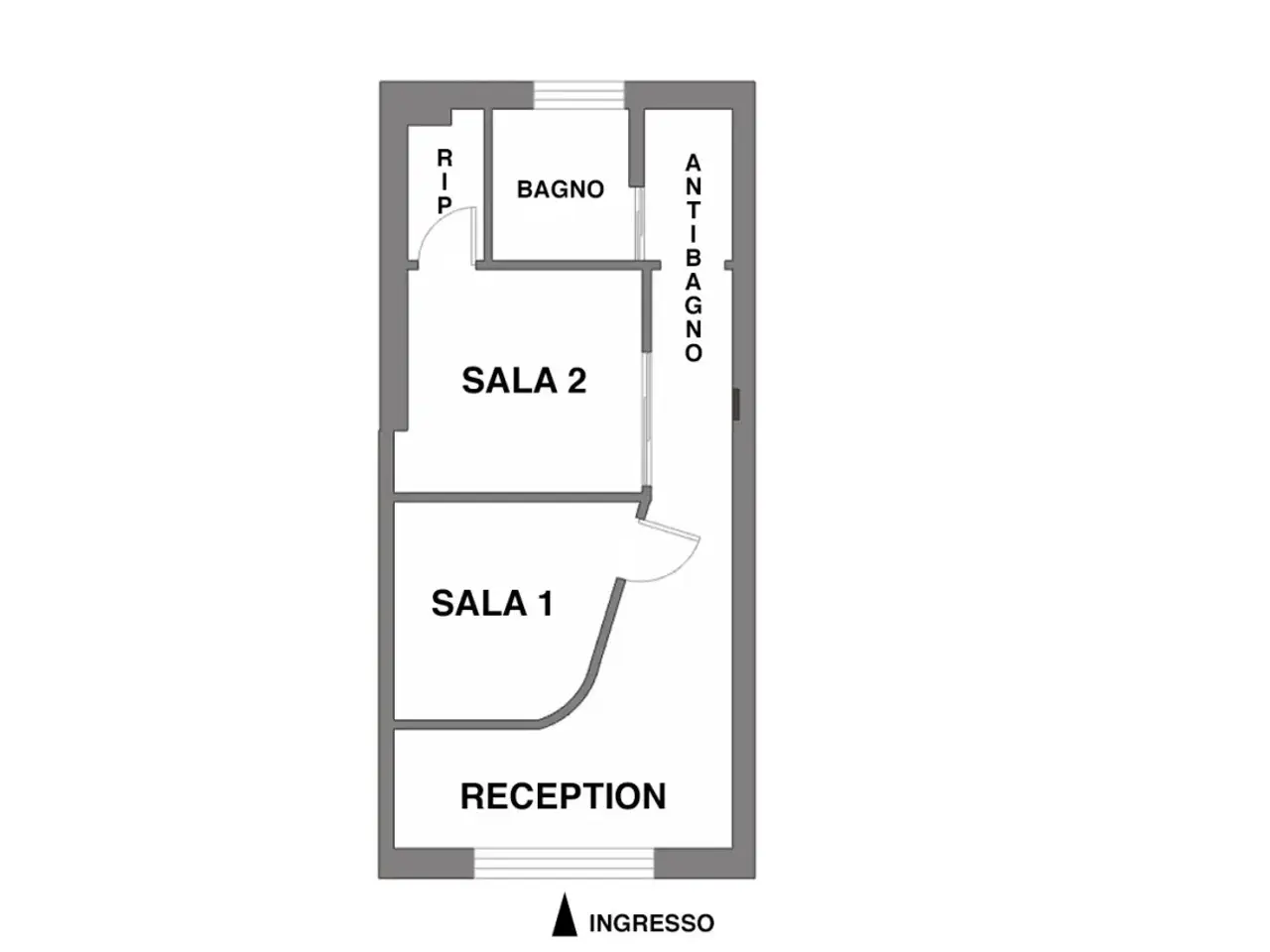 Palazzina commerciale in Via Roma 146, Olbia, {3} - Planimetria 1