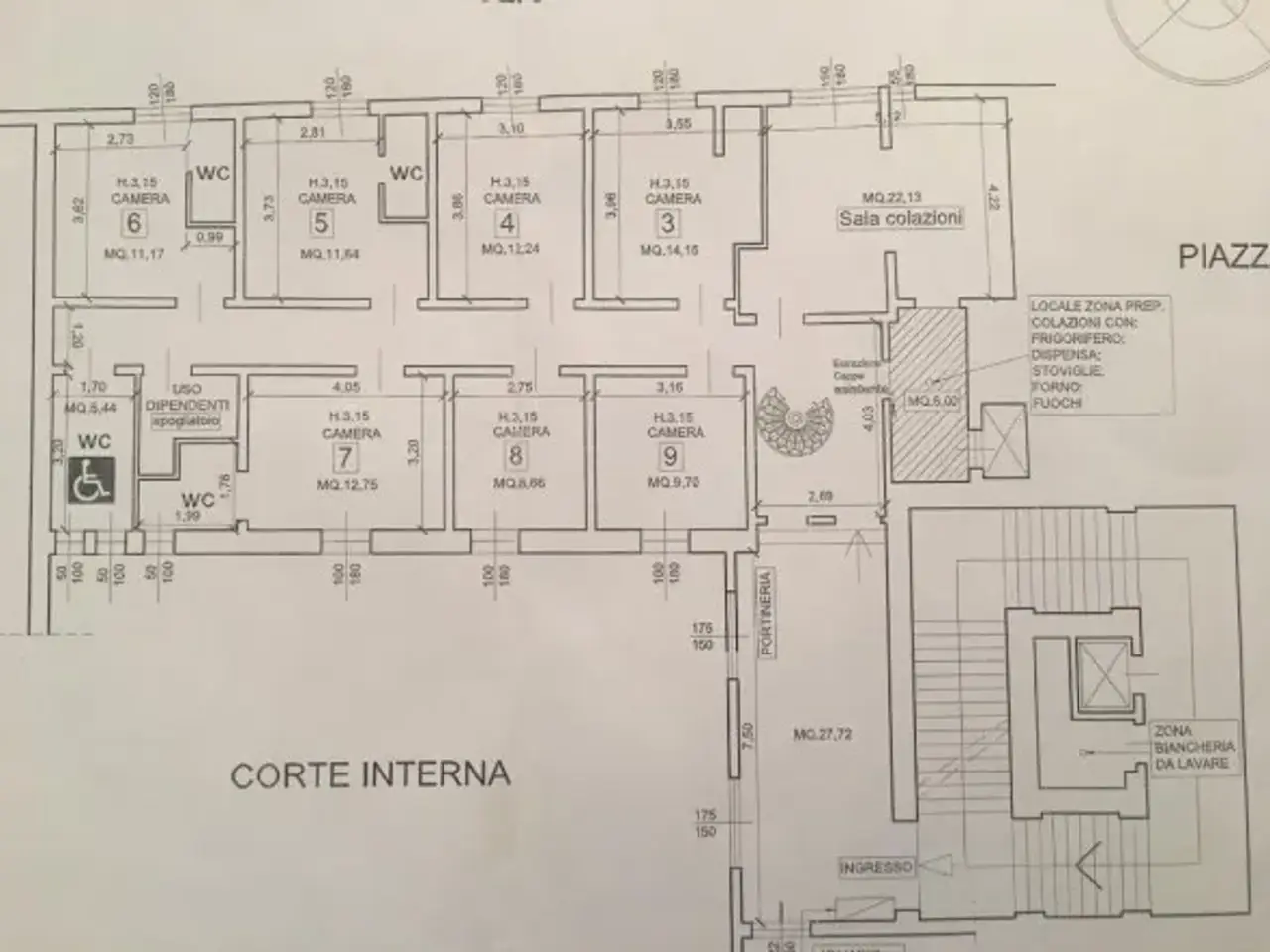 Negozio in Piazza di San Lorenzo 1, Firenze, {3} - Planimetria 1