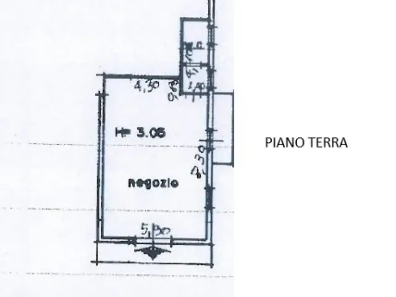 Negozio in Via Donato Bramante 3, Montefelcino, {3} - Planimetria 1