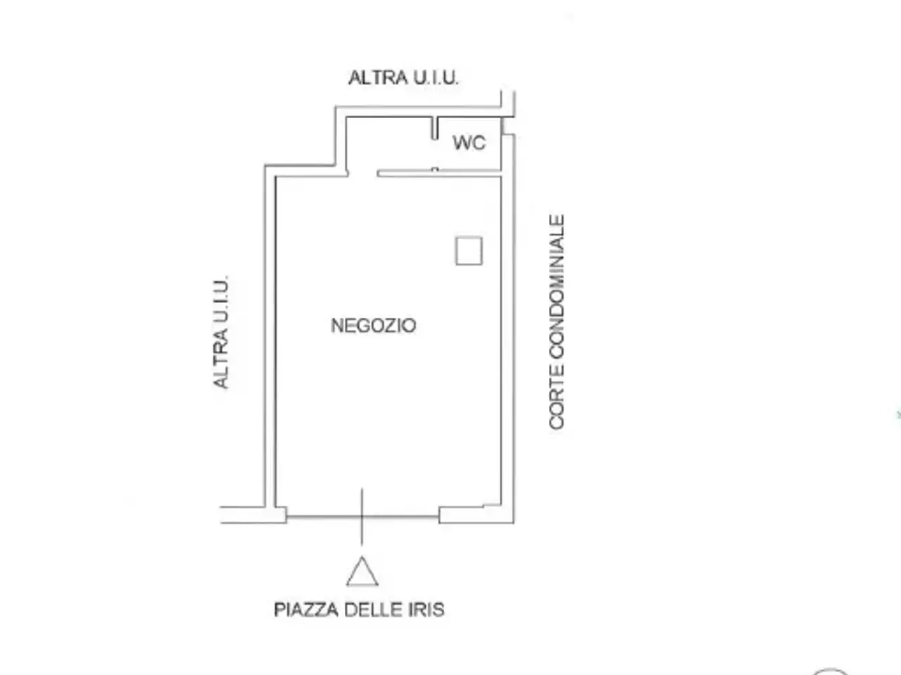 Negozio in Piazza delle Iris 6, Roma, {3} - Planimetria 1