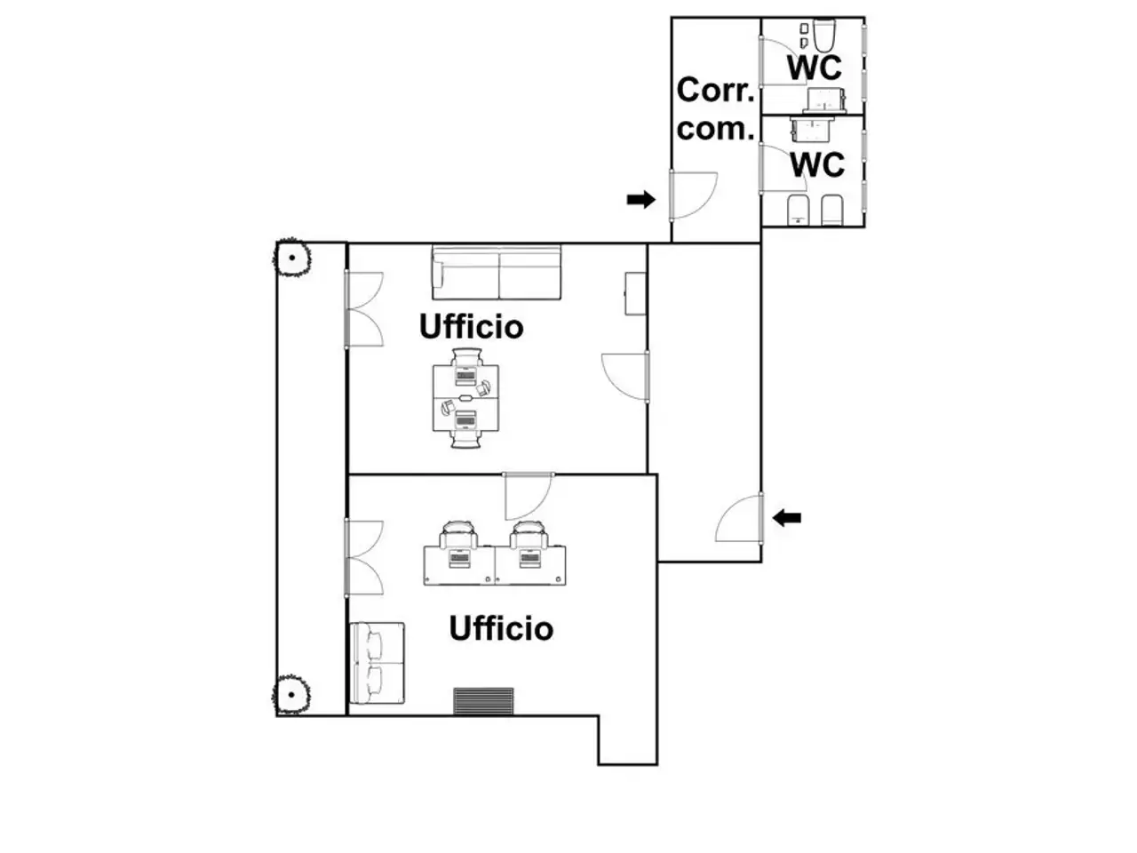 Ufficio in Via Carriera Grande 32, Napoli, {3} - Planimetria 1