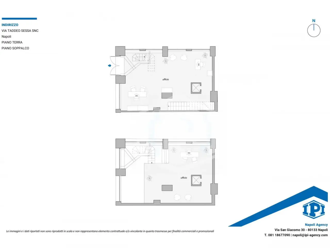 Negozio in Via Taddeo da Sessa Snc, Napoli, {3} - Planimetria 1