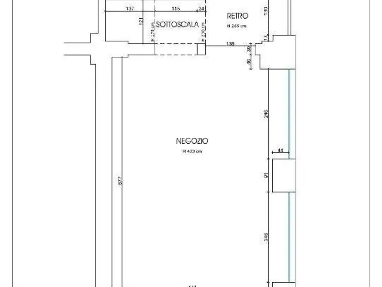 Negozio in , Bologna, {3} - Planimetria 1
