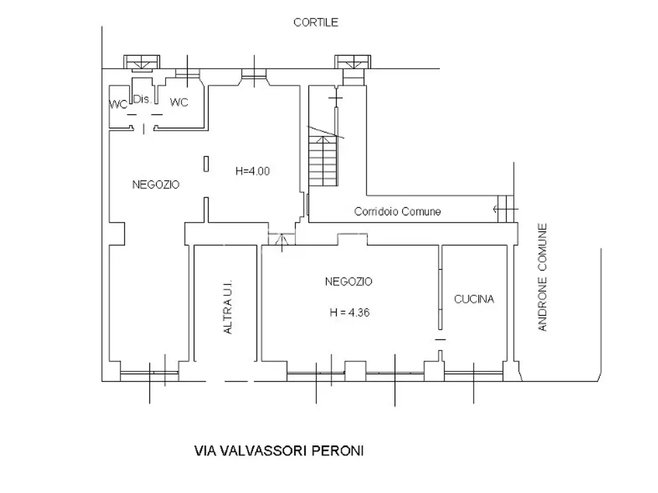 Palazzina commerciale in Via Carlo Valvassori Peroni 61, Milano, {3} - Planimetria 1