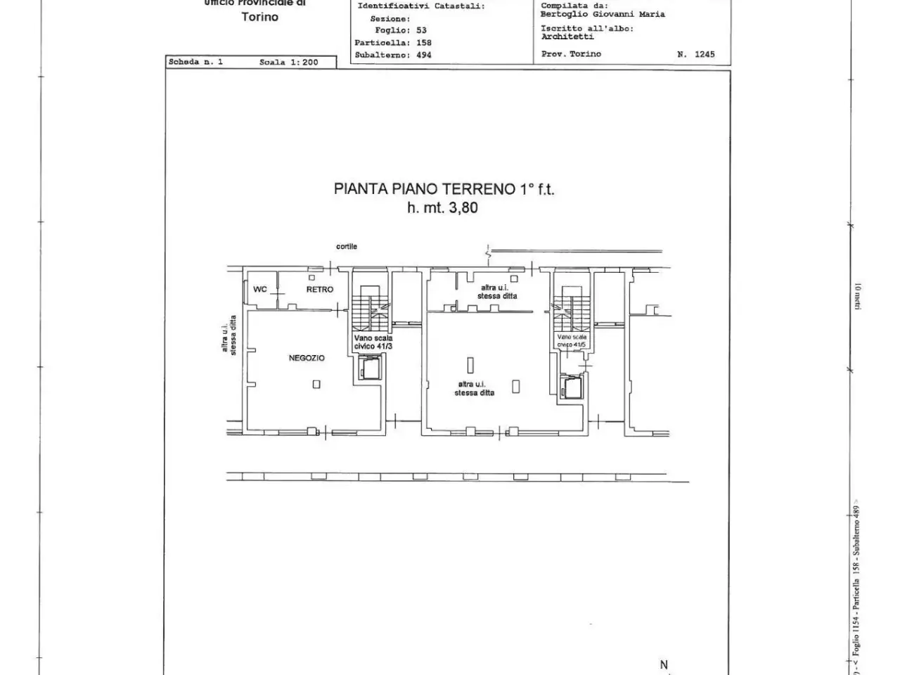 Negozio in Via Val della Torre 41/3, Torino, {3} - Planimetria 1