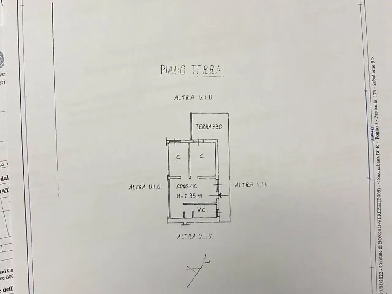 Trilocale in vendita, Via degli Ulivi, Borgio Verezzi - Planimetria 1