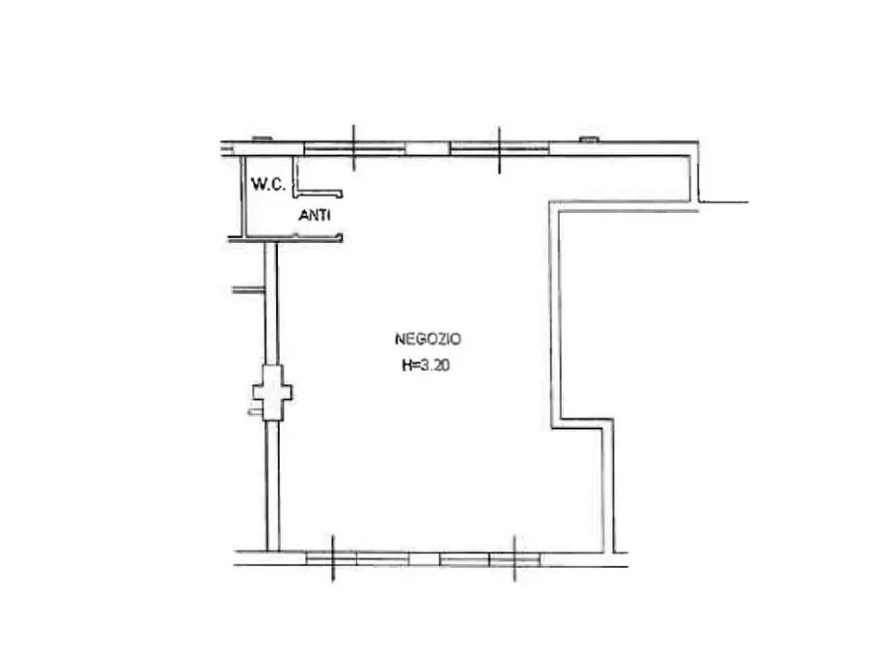 Negozio in Piazza della Pace 9, Vobarno, {3} - Planimetria 1