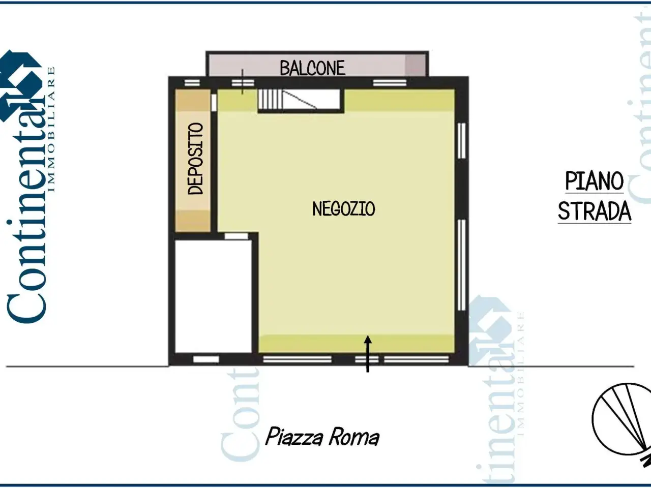 Negozio in Piazza Roma 2a, Isola Di Fondra, {3} - Planimetria 1