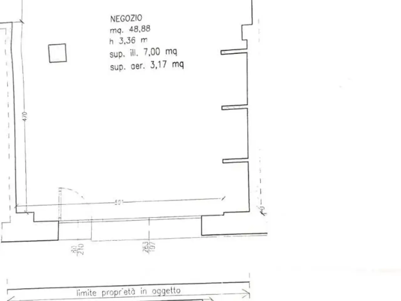 Negozio in Via Caronelli, Conegliano, {3} - Planimetria 1
