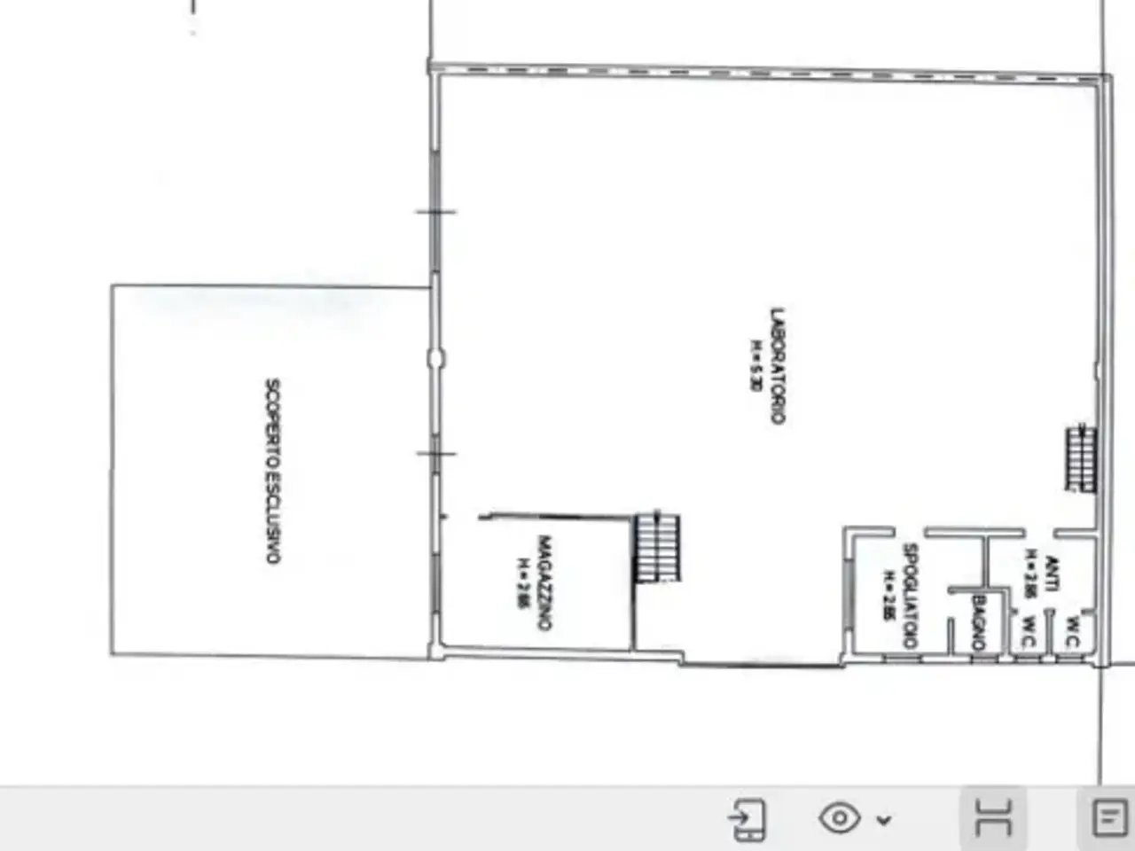 Capannone in Via 1ª Strada, Fiesso D'Artico, {3} - Planimetria 1