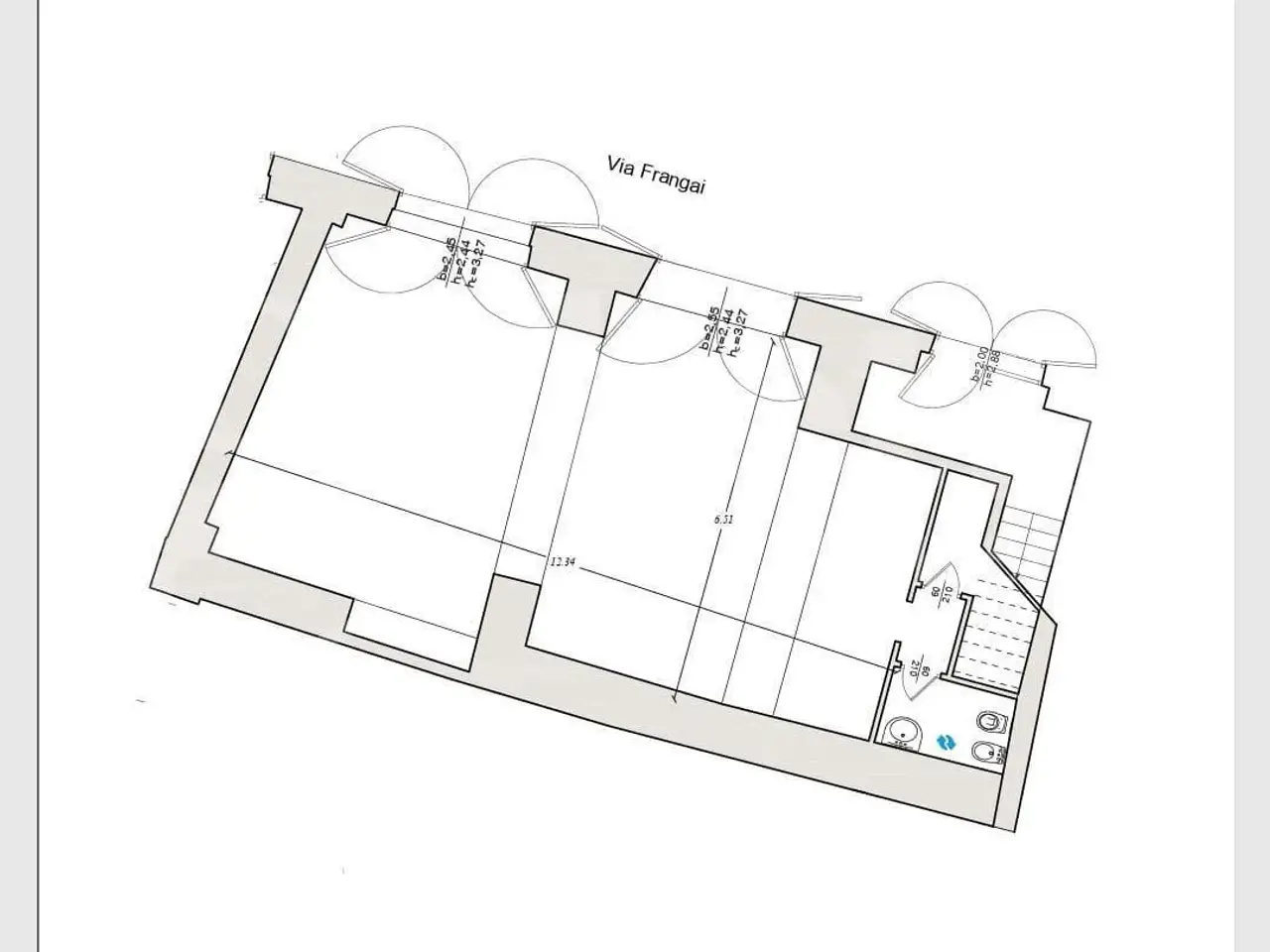 Negozio in Palazzo Garraffello Snc, Palermo, {3} - Planimetria 1