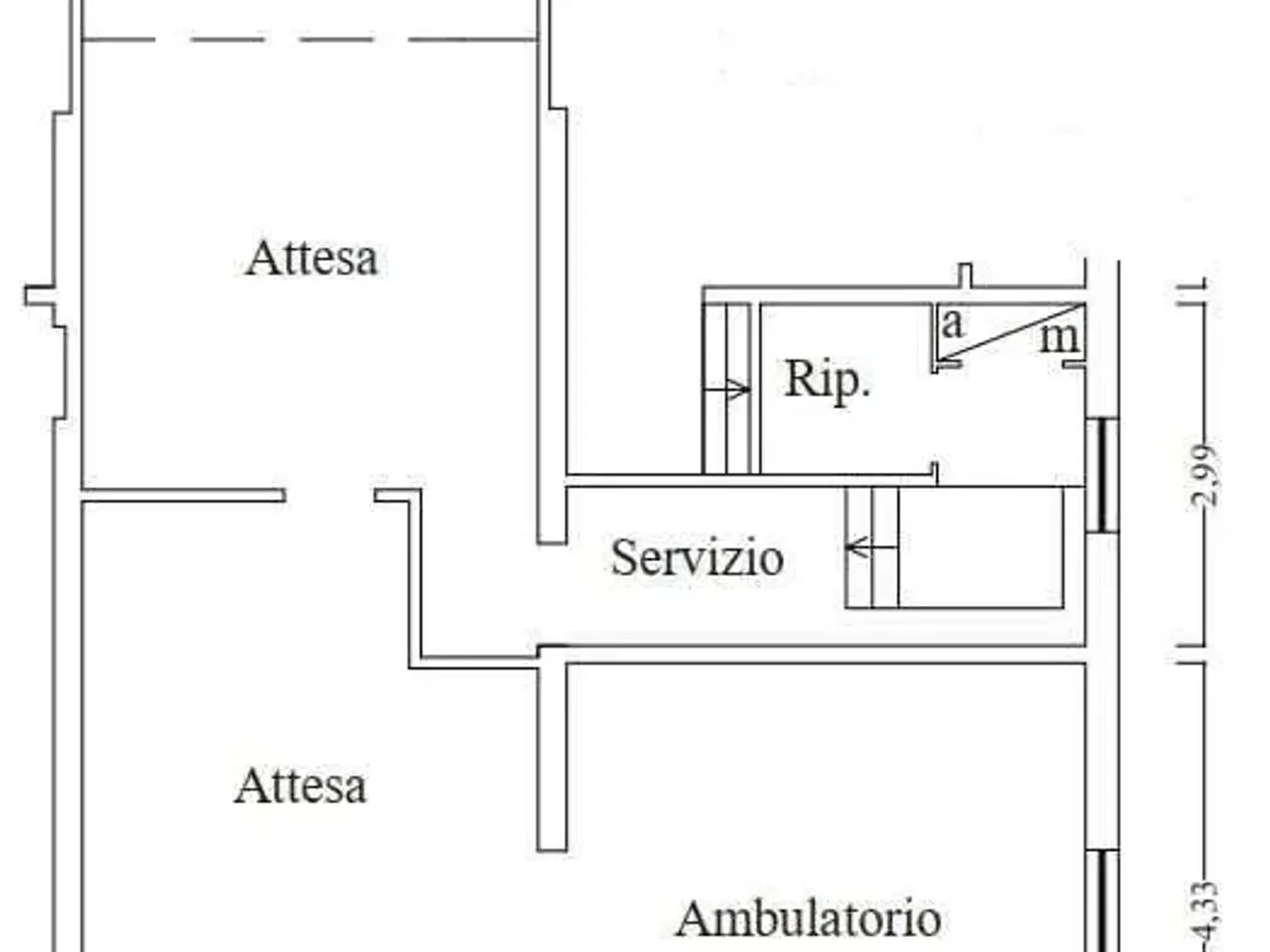 Ufficio in Via Muzzioli, Modena, {3} - Planimetria 1