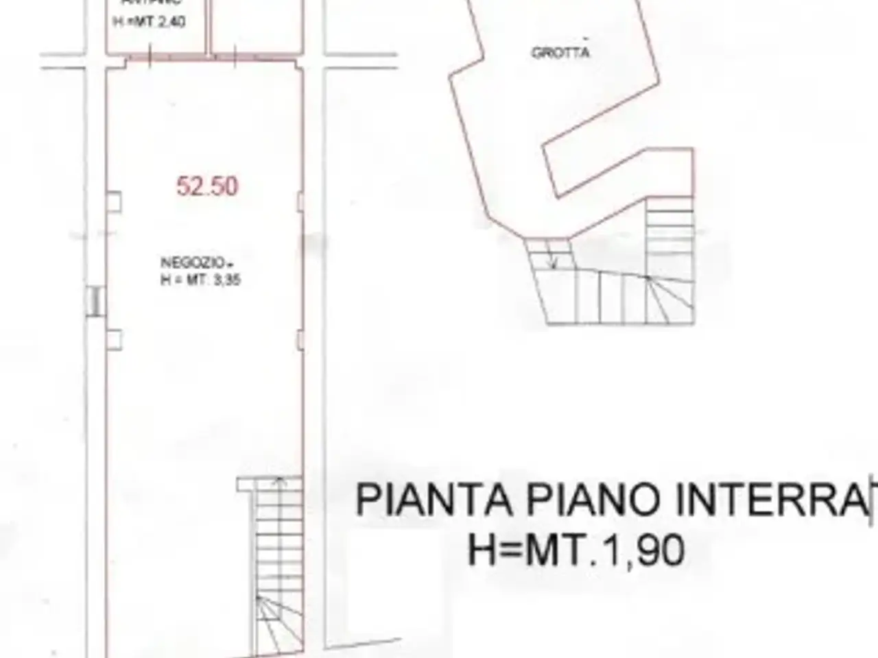 Negozio in Via Cesare Battisti, Monterotondo, {3} - Planimetria 1