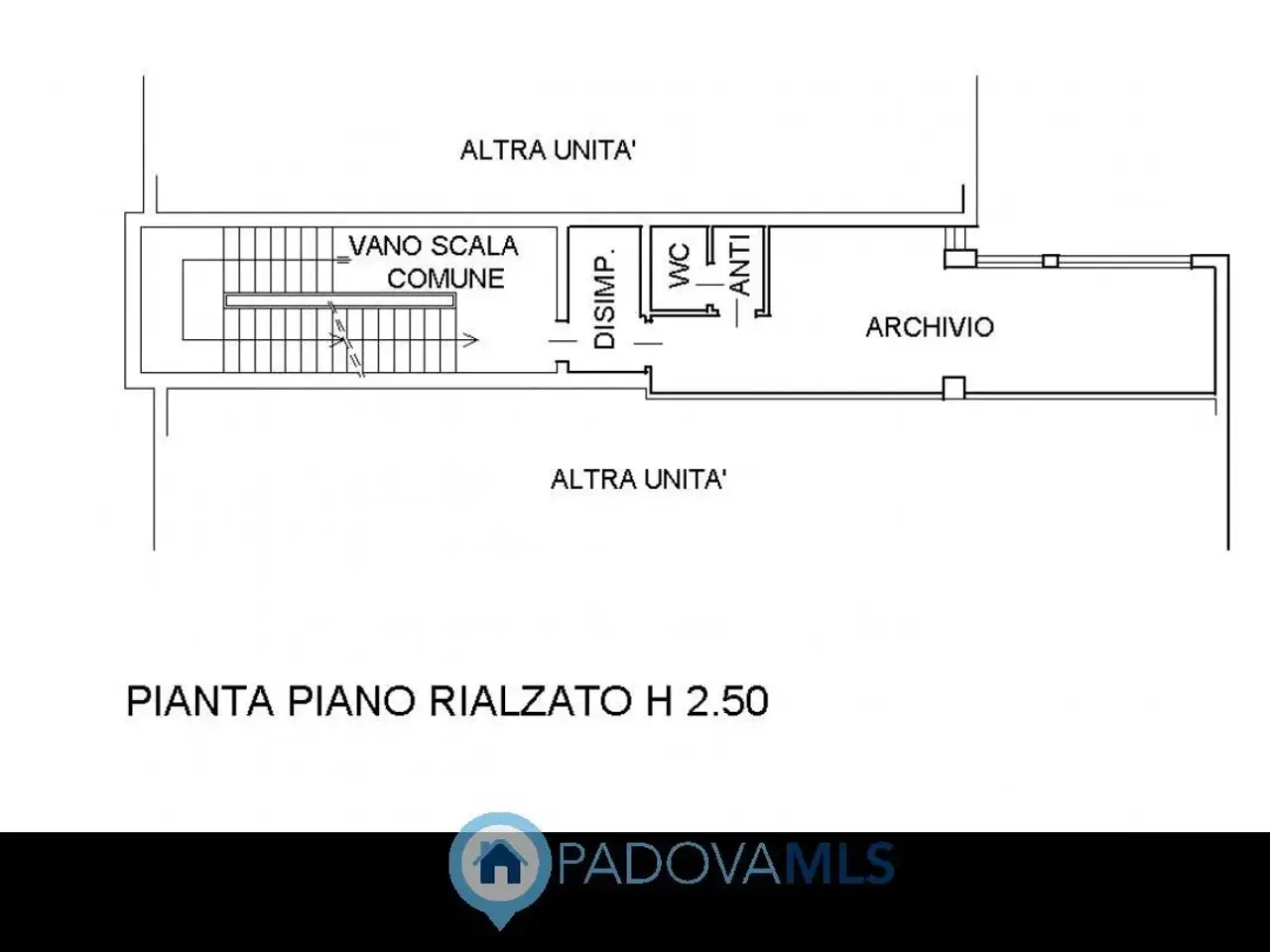 Ufficio in Viale della Navigazone Interne, Padova, {3} - Planimetria 1