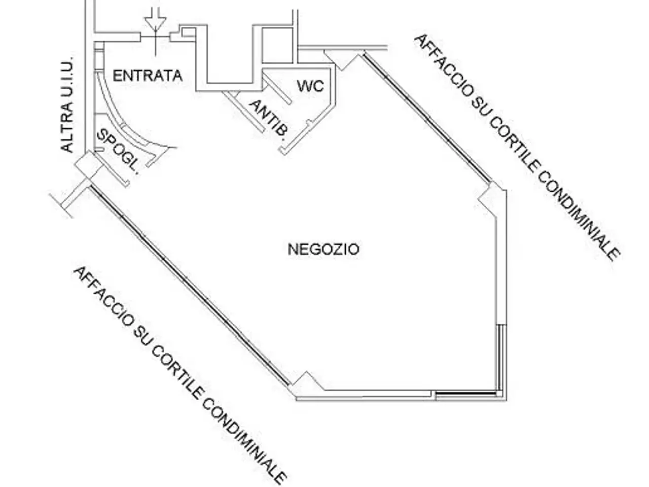 Negozio in Via G. Capilupi 21, Modena, Mo Vendita Uffici  125.0 M², Modena, {3} - Planimetria 1