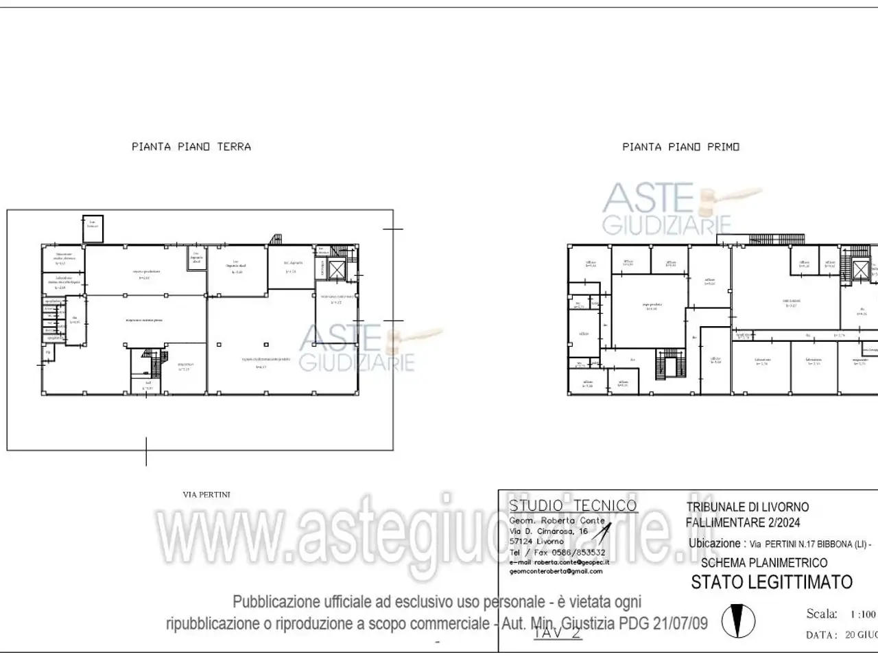 Fabbricato misto in Via S. Pertini 17 17, Bibbona, {3} - Planimetria 1
