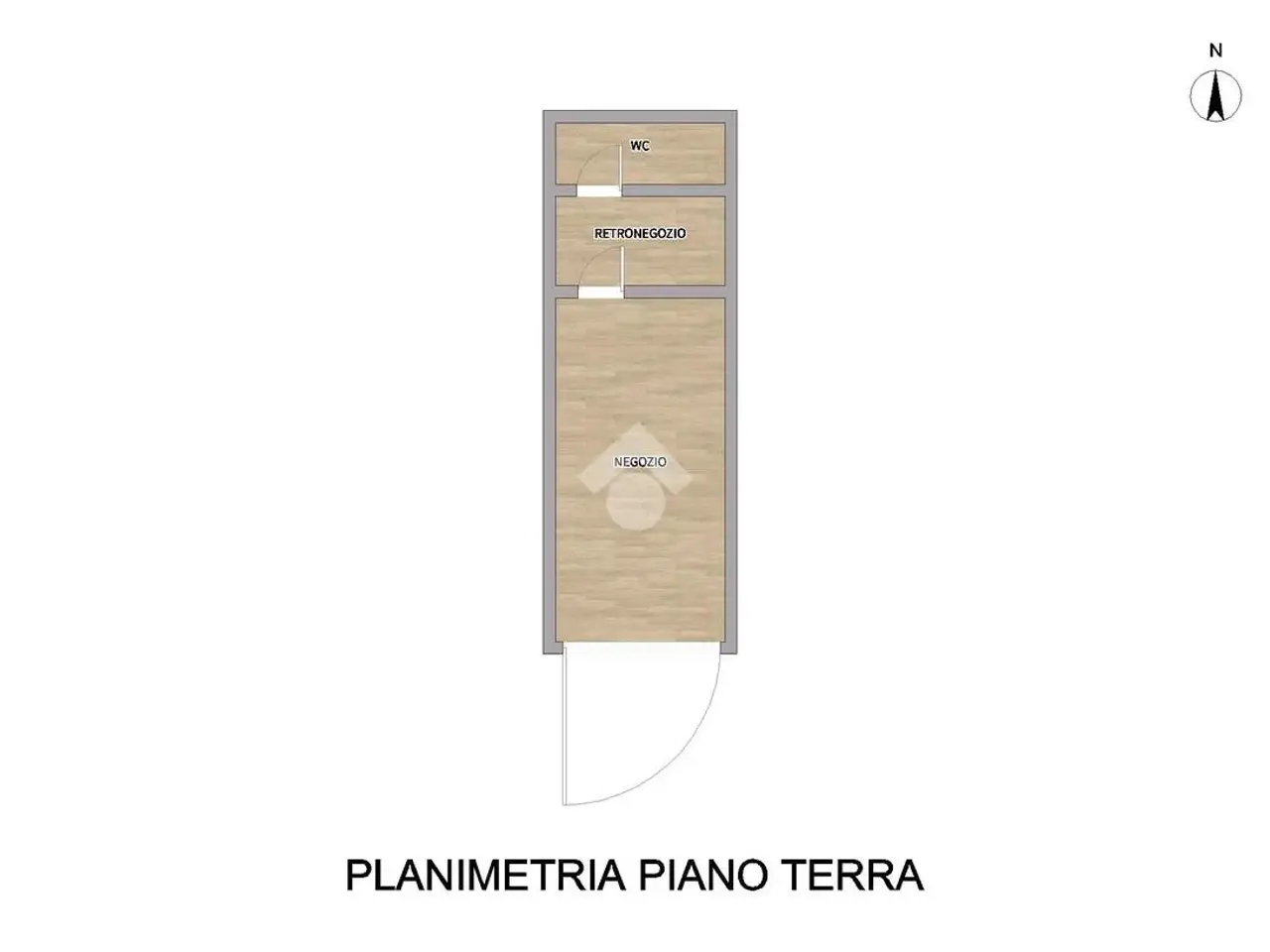 Negozio in Via San Giuliano 5, Piacenza, {3} - Planimetria 1