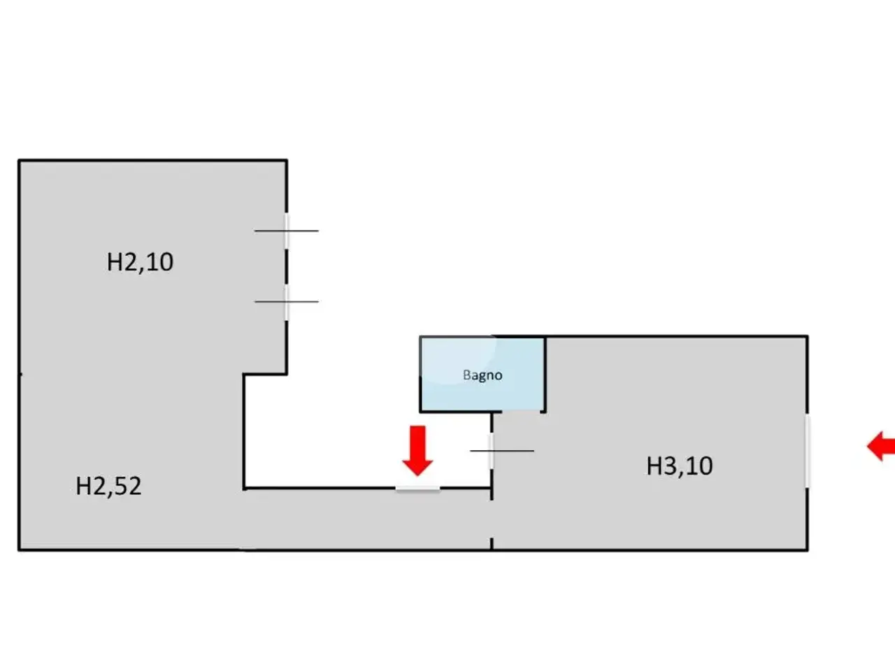 Negozio in Via Salvator Rosa 253, Napoli, {3} - Planimetria 1