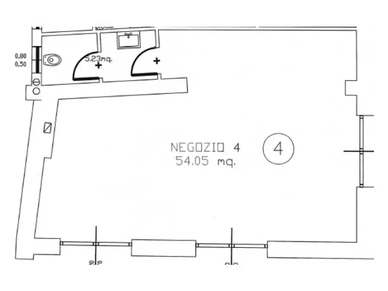 Ufficio in Via Oreste Mozzali 1, Treviglio, {3} - Planimetria 1