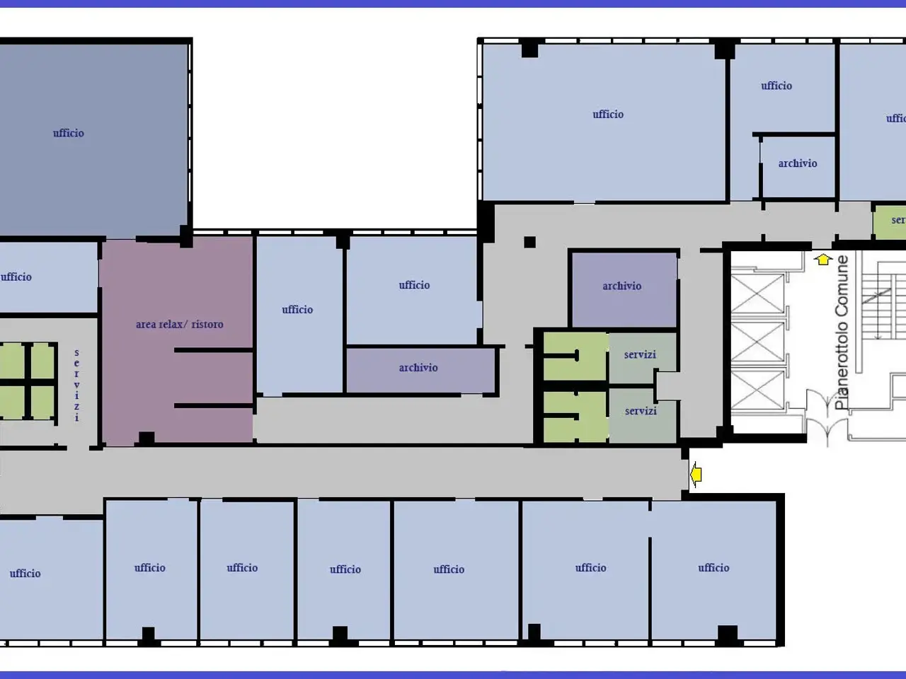 Ufficio in Via Quarenghi 27, Milano, {3} - Planimetria 1