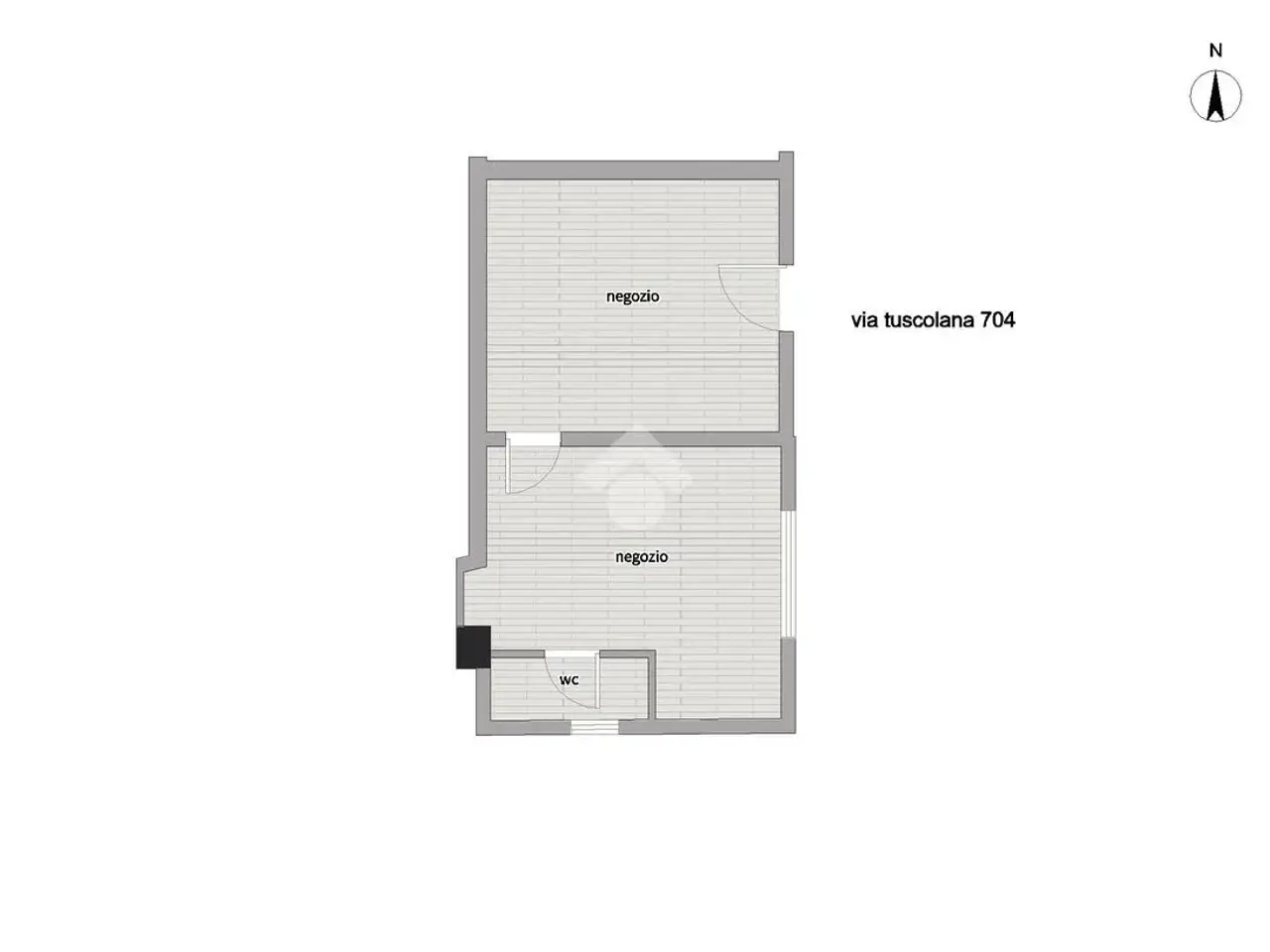 Negozio in Via Tuscolana 704, Roma, {3} - Planimetria 1