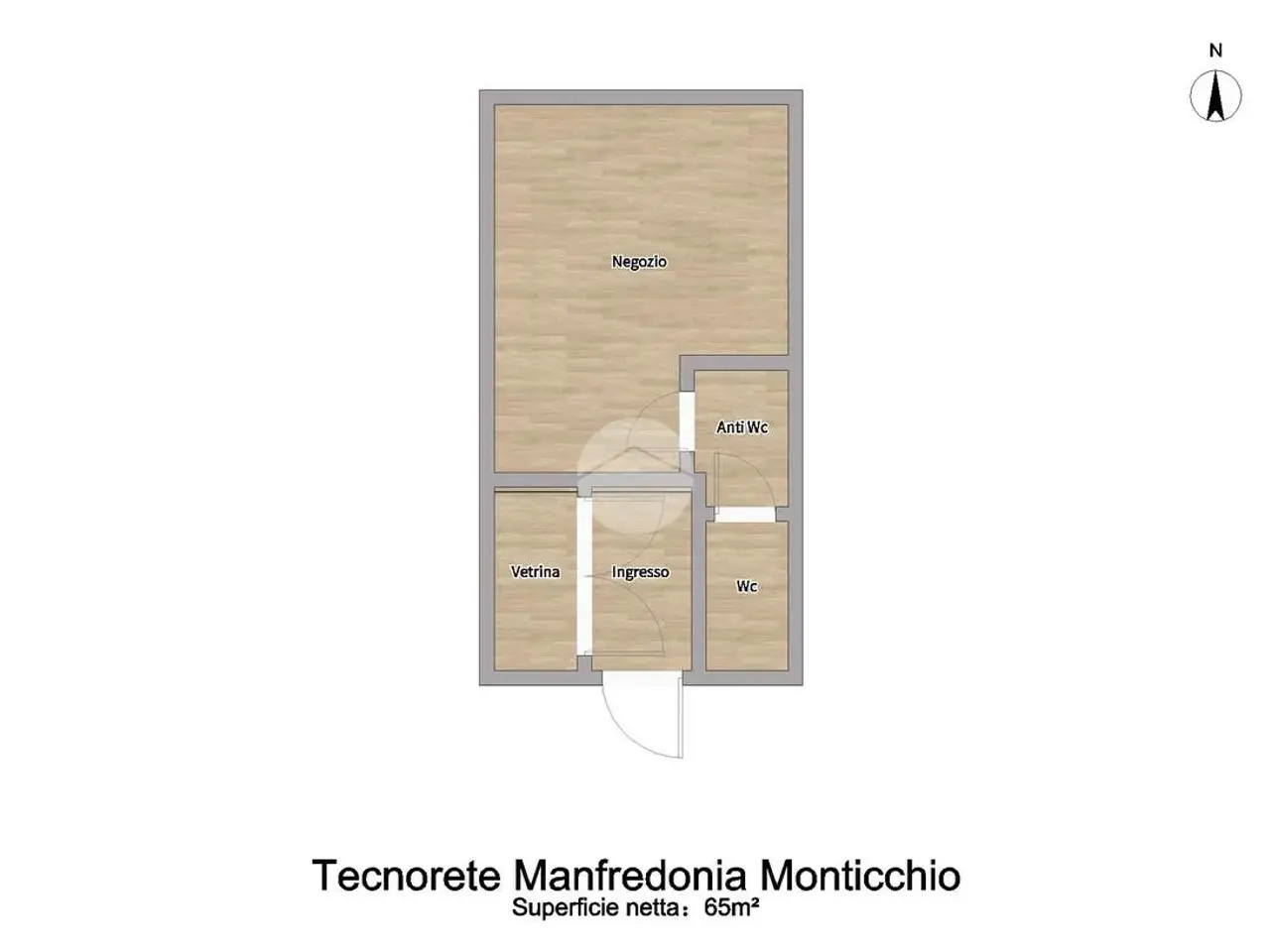 Negozio in Manfredonia Via Giantommaso Giordani 65, Manfredonia, {3} - Planimetria 1