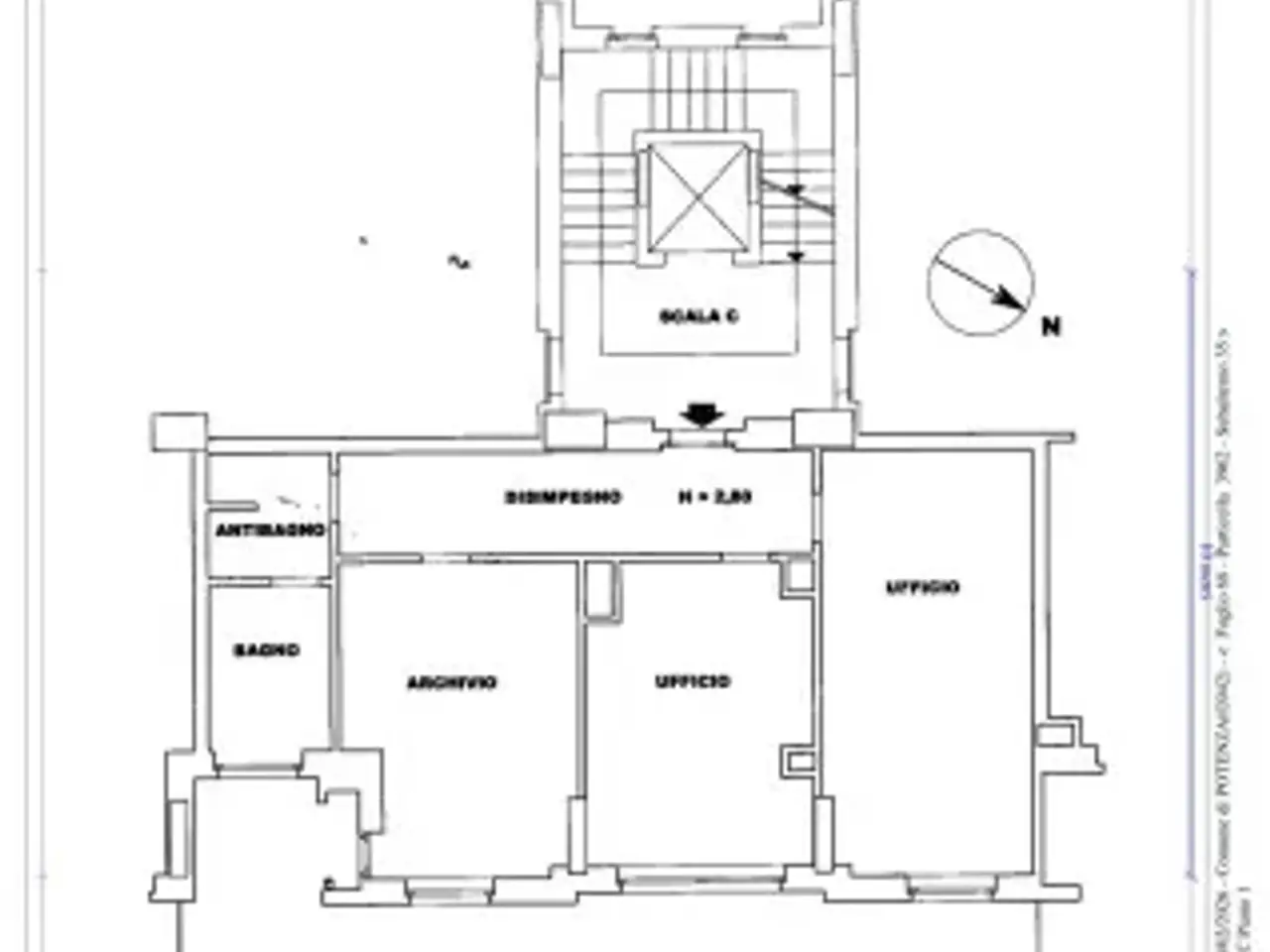Ufficio in Via del Gallitello 215, Potenza, {3} - Planimetria 1