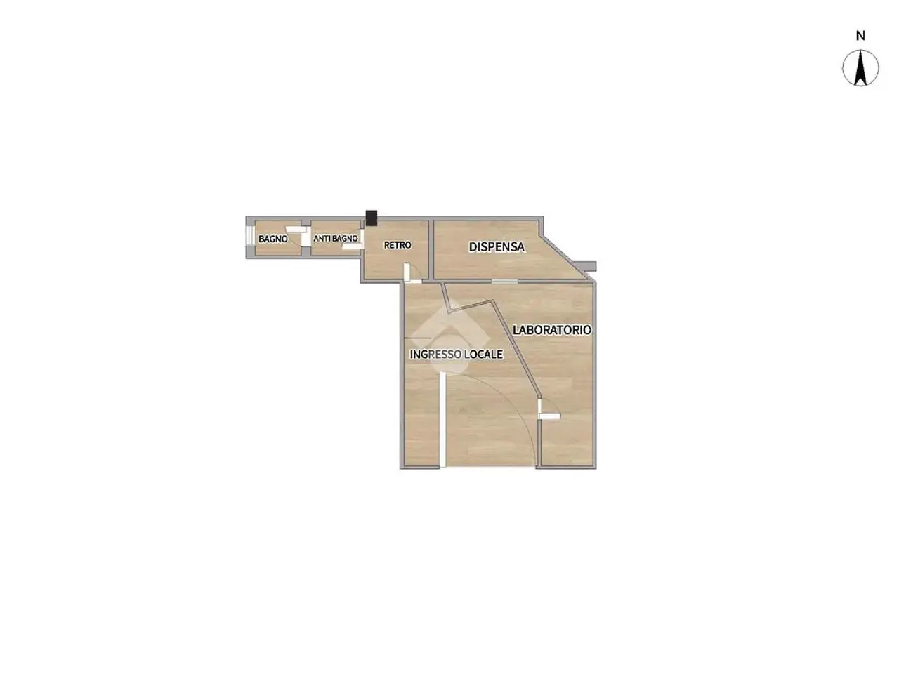 Negozio in Via Federico Paolini 187, Roma, {3} - Planimetria 1