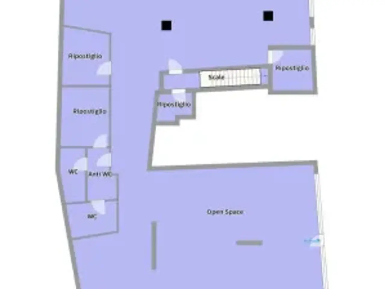 Ufficio in Via Legione Gallieno, Vicenza, {3} - Planimetria 1