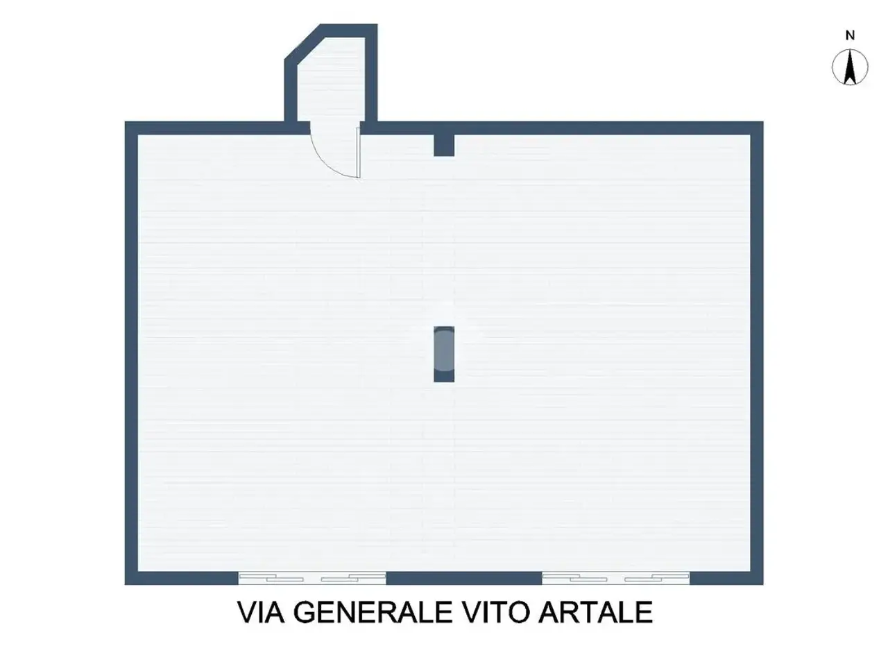 Negozio in Via Generale Vito Artale 34, Palermo, {3} - Planimetria 1