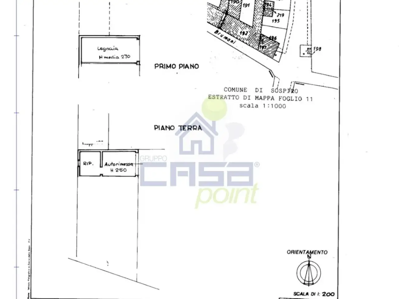 Box in Via Puerari 14, Sospiro - Planimetria 1