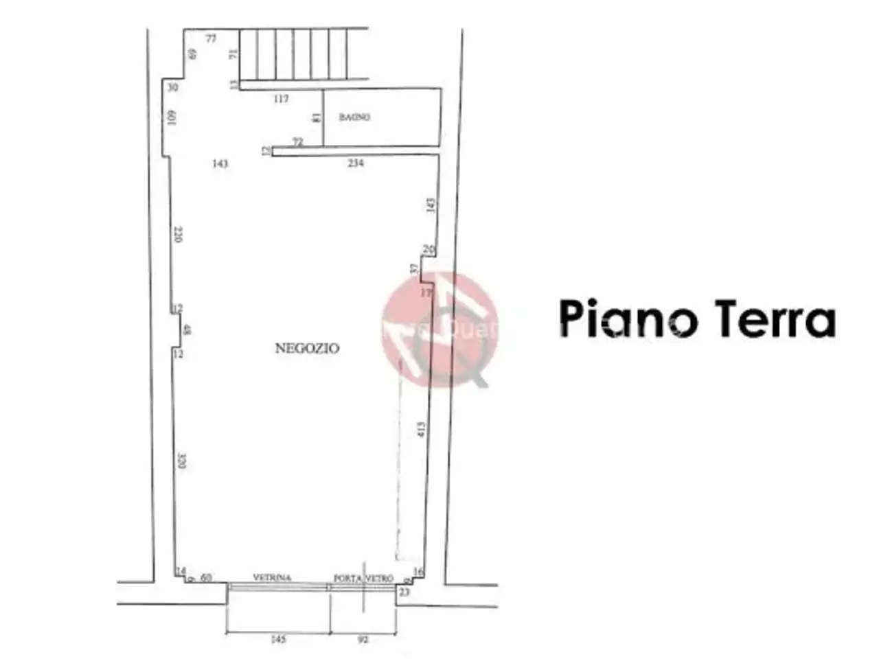 Negozio in Via Nolfi, Fano, {3} - Planimetria 1