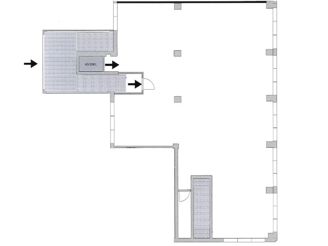 Negozio in Via Monte Rosa 34, Concorezzo, {3} - Planimetria 1
